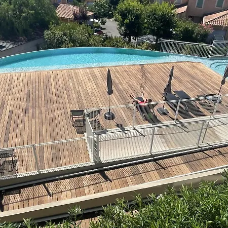 Superbe Appartement, Piscine, Vue Mer Et Montagnes 公寓